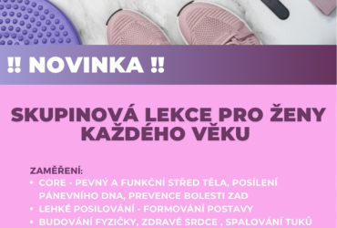 Cvičení pro ženy každý čtvrtek od 18.00