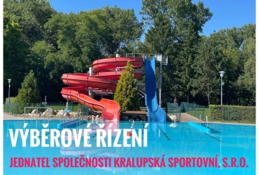 Výběrové řízení - jednatel/ka - provozní ředitel/ka společnosti Kralupská sportovní, s.r.o.