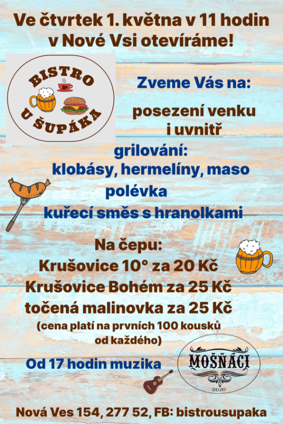 Otevření bistra v Nové Vsi