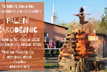 Pálení čarodějnic na hřišti