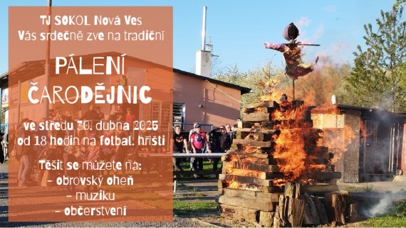 Pálení čarodějnic na hřišti