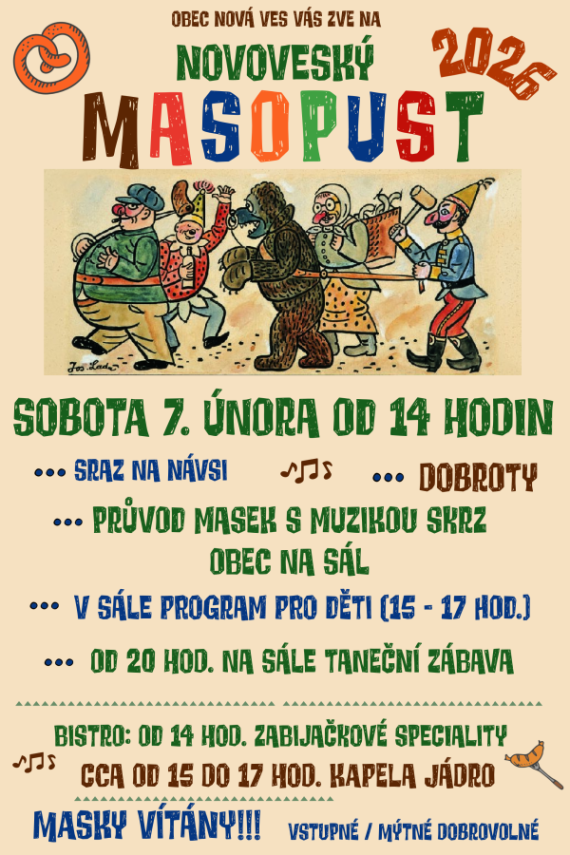 Novoveský masopust 2026
