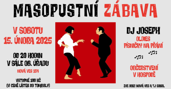 Masopustní zábava na sále OU
