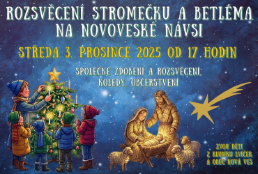 Rozsvěcení stromečku na Novoveské návsi