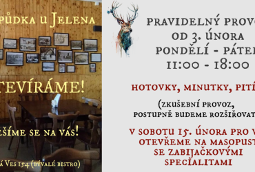 Otevírá Hospůdka u Jelena 