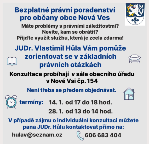 Bezplatné právní poradenství  pro občany