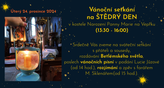 Setkání na Štědrý den v kostele na Vepřku